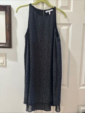 BCBGeneration Black Floral Shift Dress